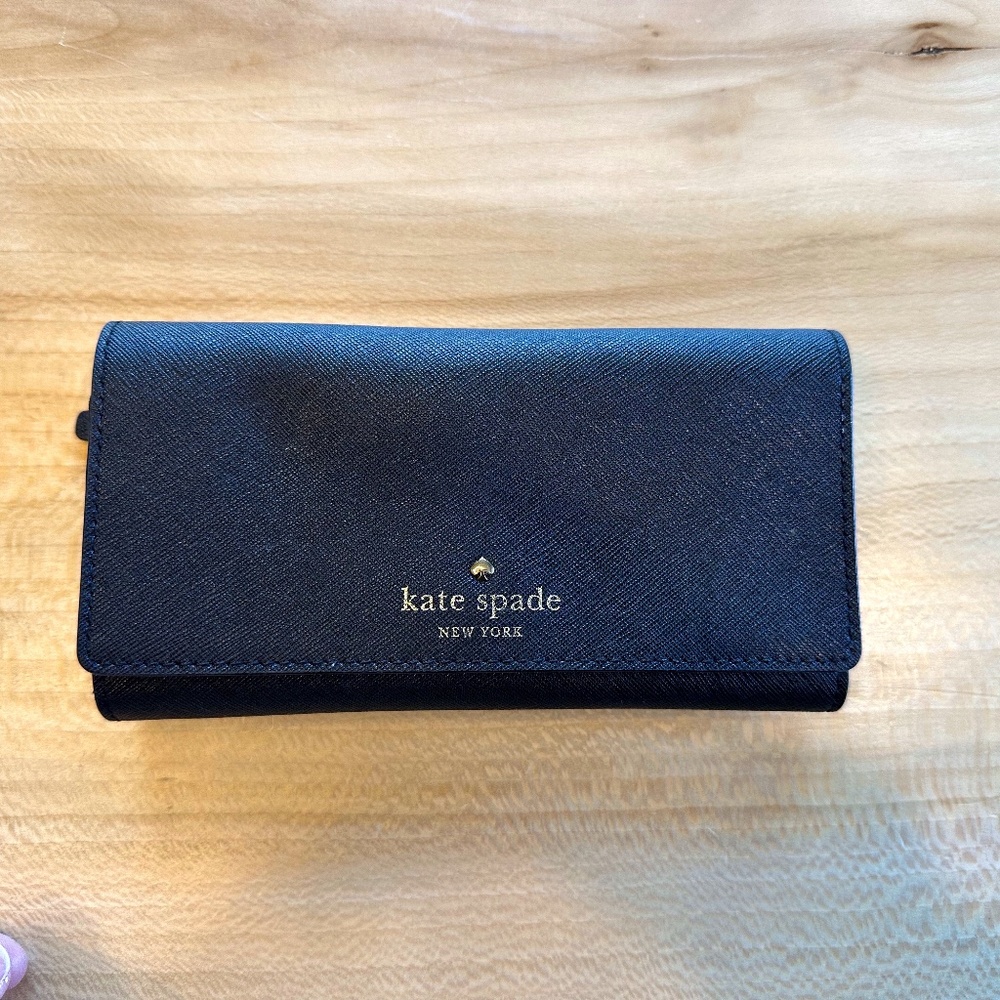 NWOT Kate Spade New York Black Wallet